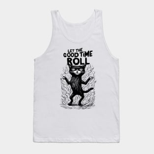 Black Cat Let The Good Times Roll Tank Top